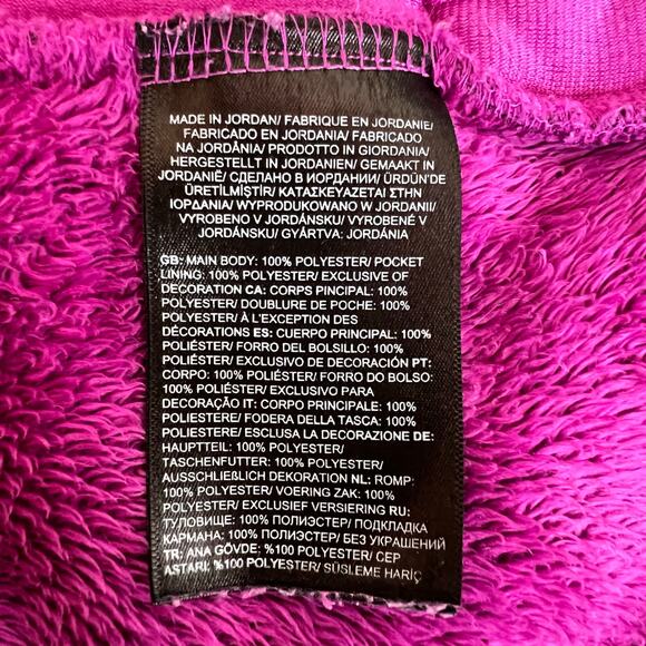 TNF Girls Fleece Jacket Full Zip Soft Plush in Magenta Little Girl Medium / 10 - Picture 12 of 12